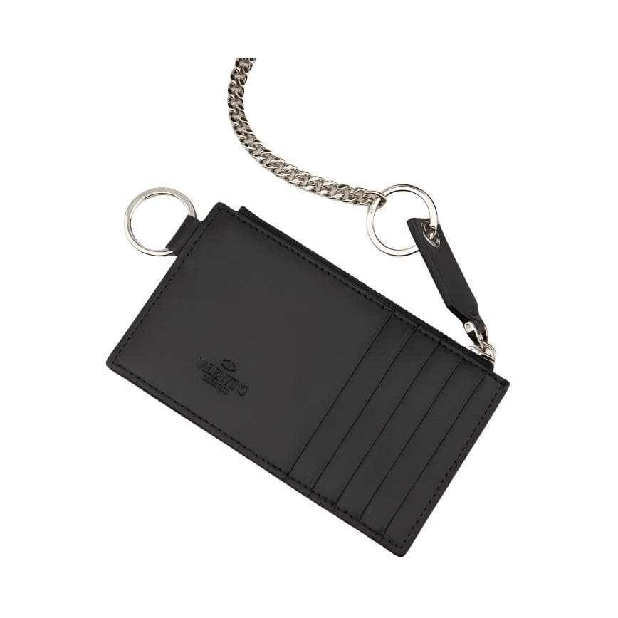 Valentino Cow Wallet, Card Holder Black