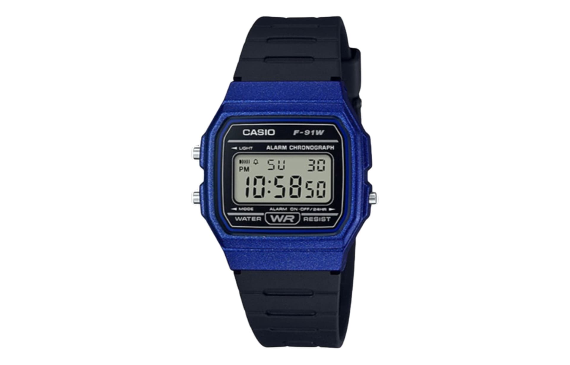 CASIO Custom Collection Quartz Movement Silicone Strap Watch Black Dial