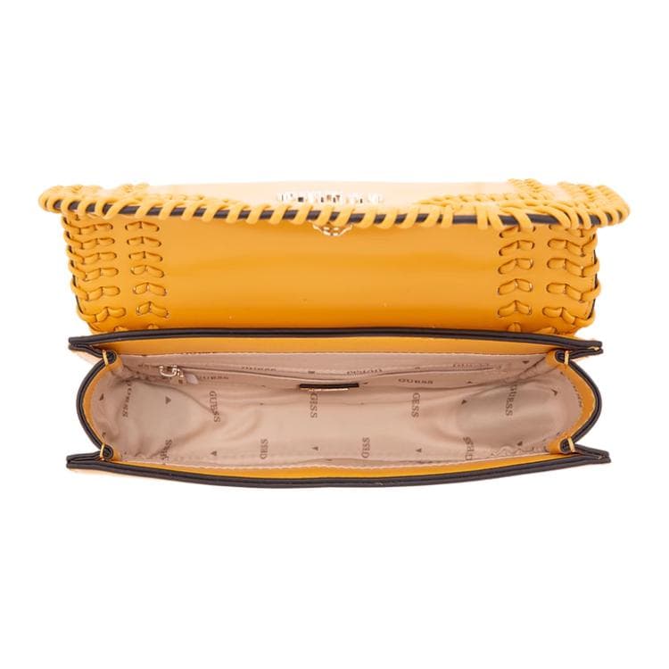 GUESS Artificial Shoulder Bag, Crossbody Bag Yellow