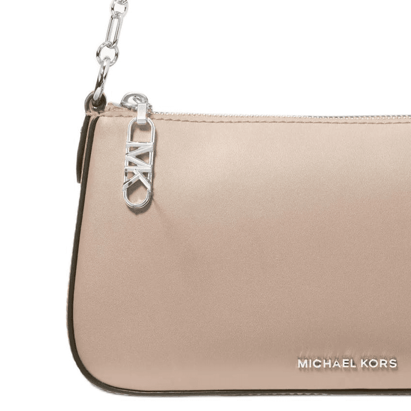 MICHAEL KORS Empire Cow Shoulder Bag Medium Light Sand