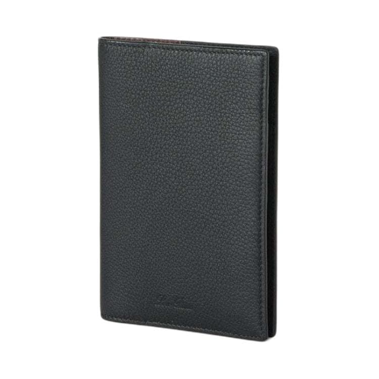 Loro Piana Cow Passport Holder Black