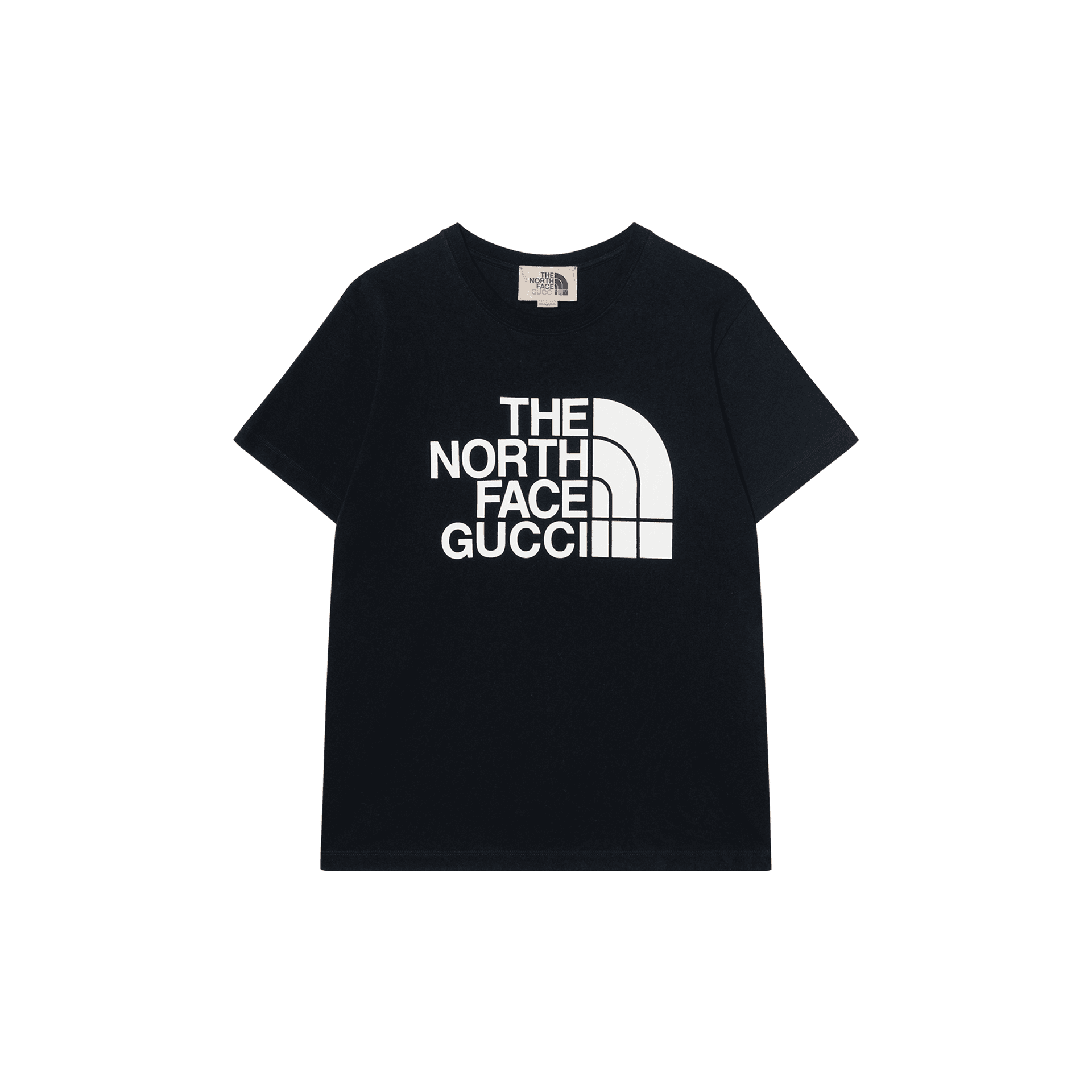 GUCCI X The North Face Cotton T shirt Black/White Black