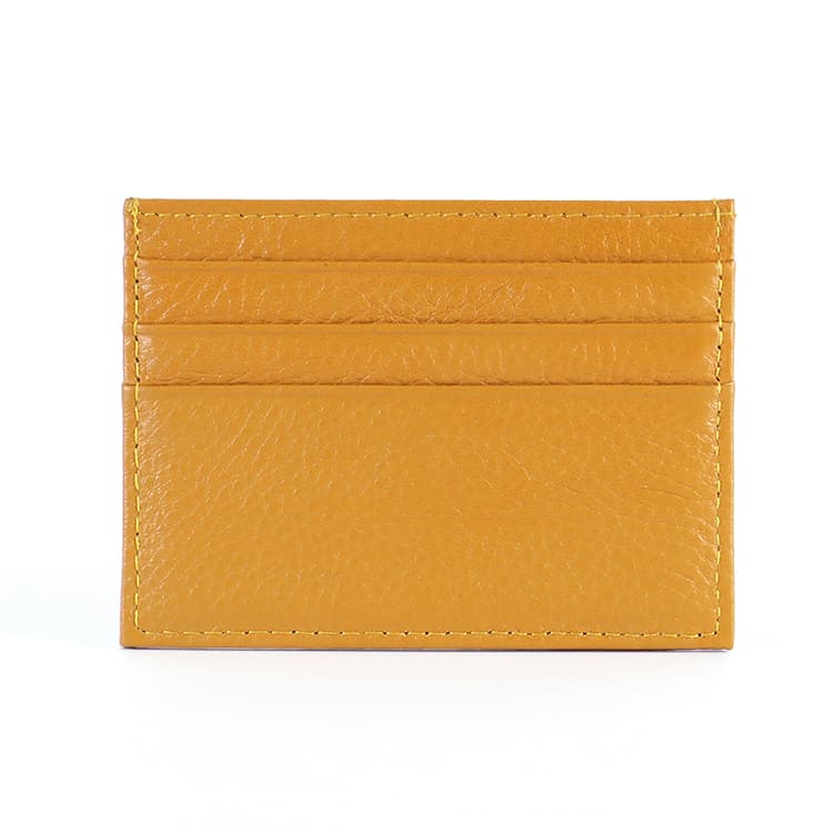ELLE Cow Card Holder Regular Black/Orange Red Orange