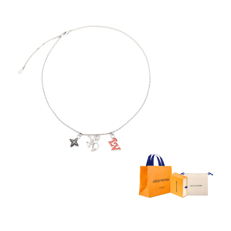 LOUIS VUITTON DOVE Metal Necklaces Silver Silver