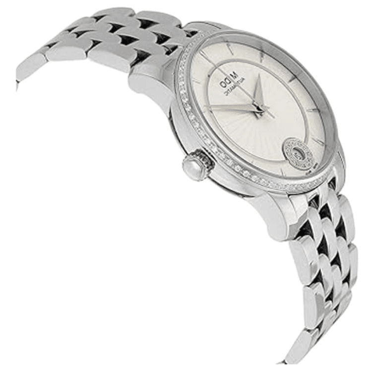 MIDO Baroncelli Automatic Mechanical Movement Watch 33mm Silver Dial Stainless Steel Case