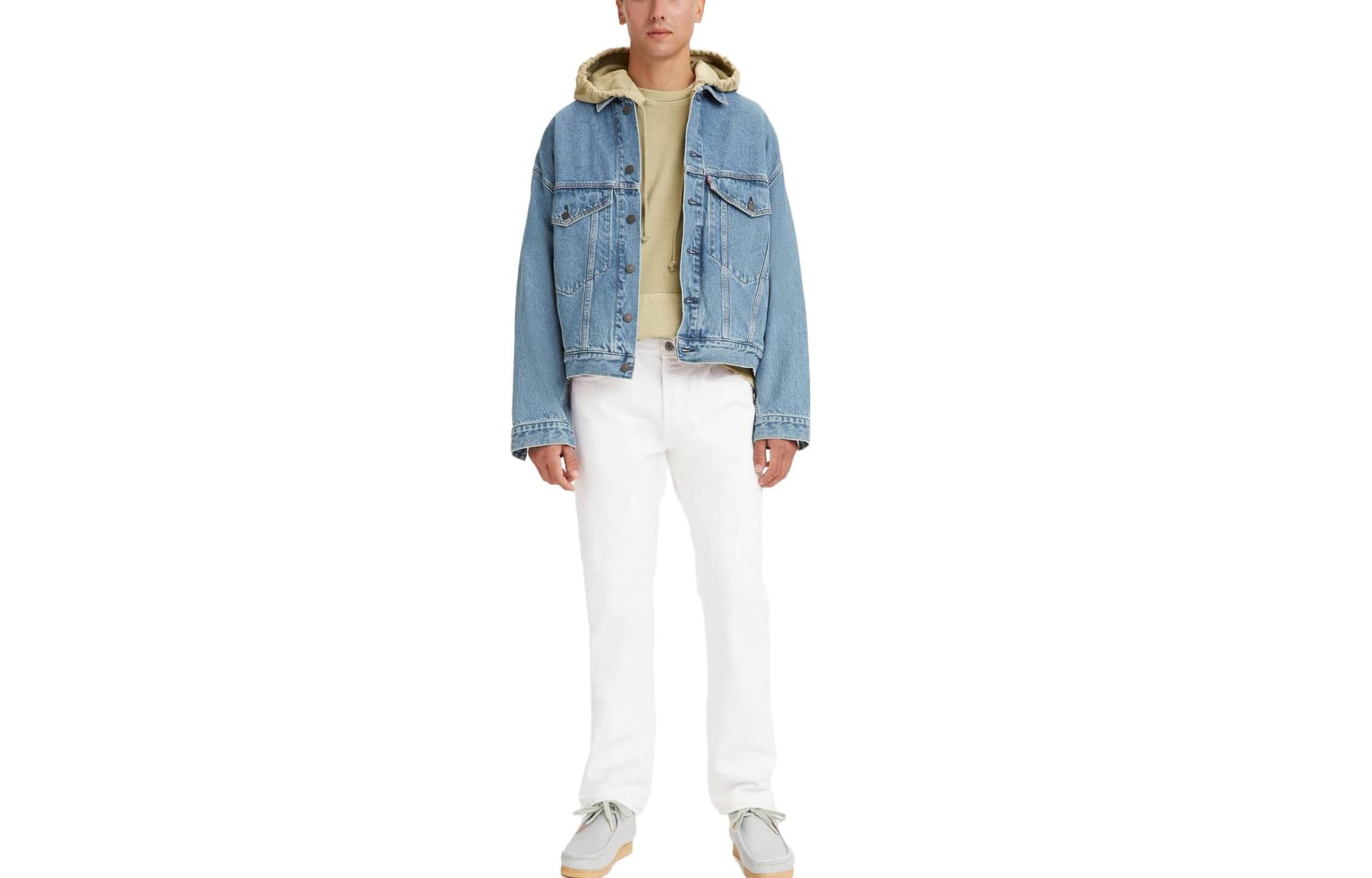 Levi's Jeans White Moderate Straight Fit