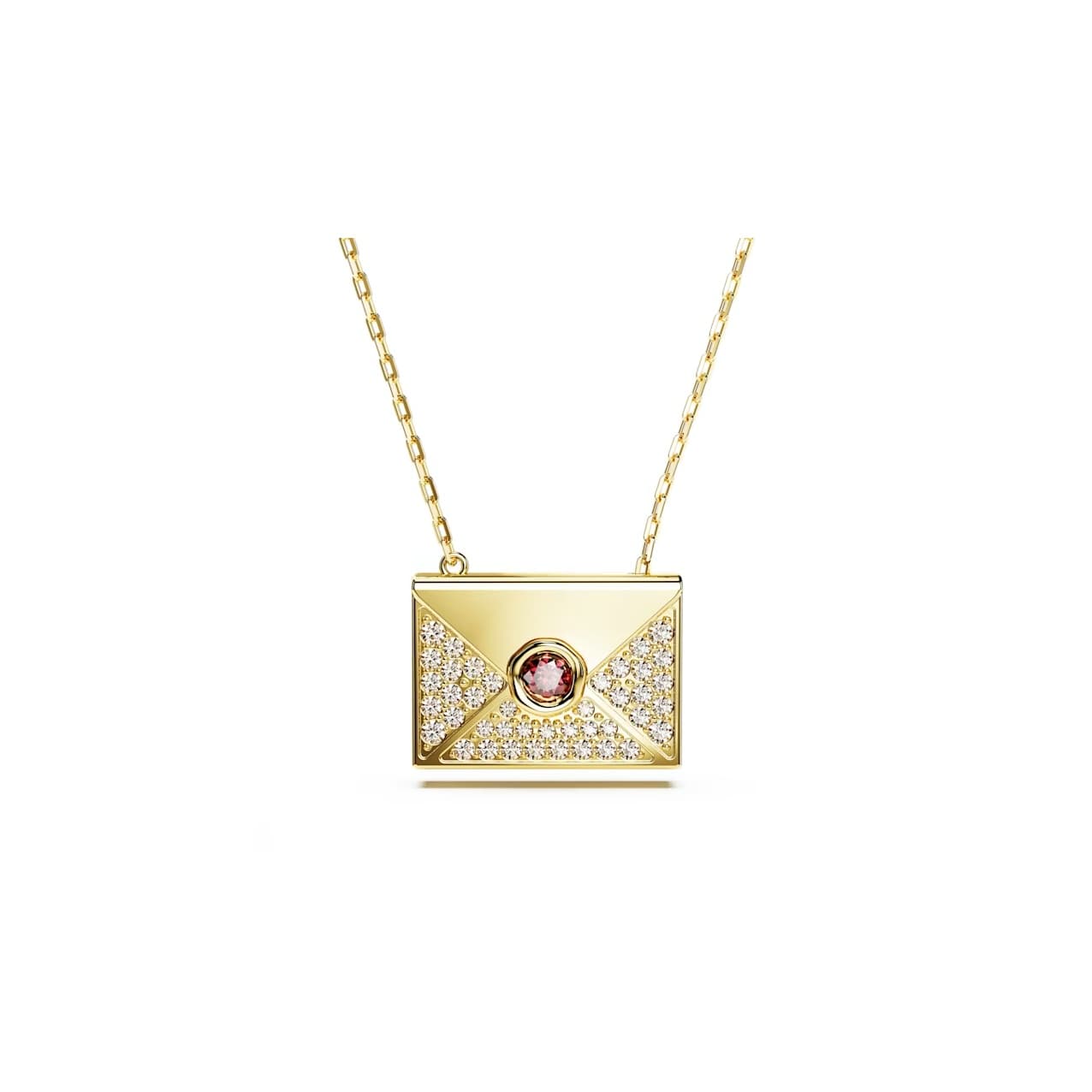 Swarovski Letra Necklaces Gold Gold
