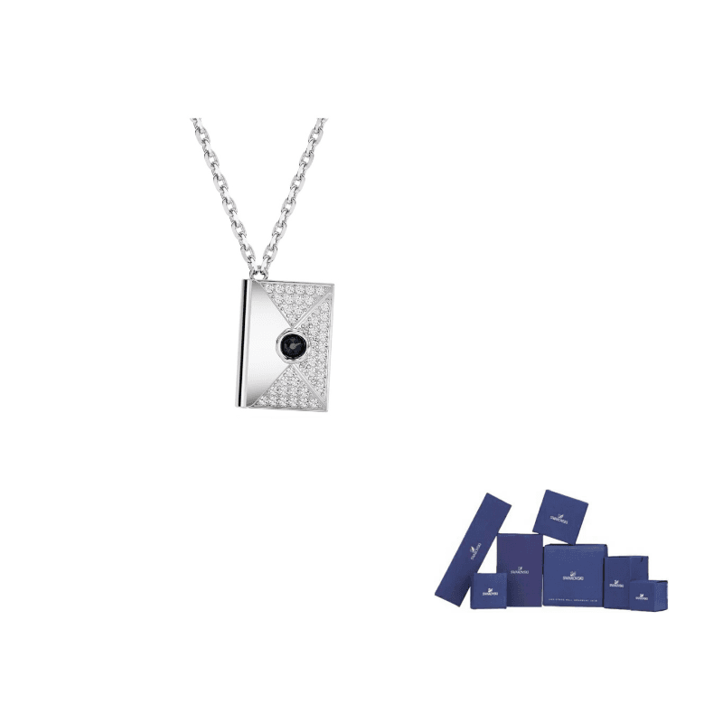 Swarovski Letra Necklaces Silver