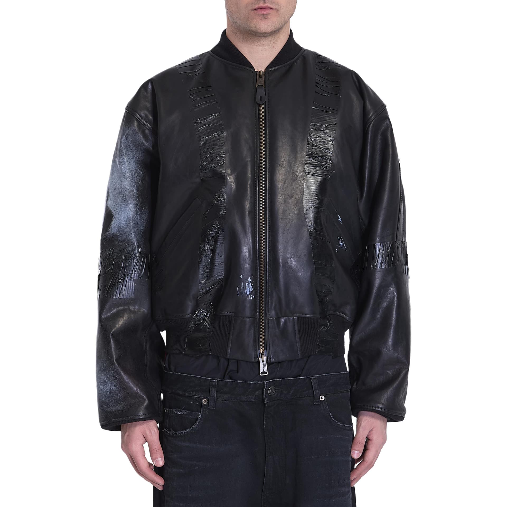 Balenciaga Oversized Bomber Jacket Black