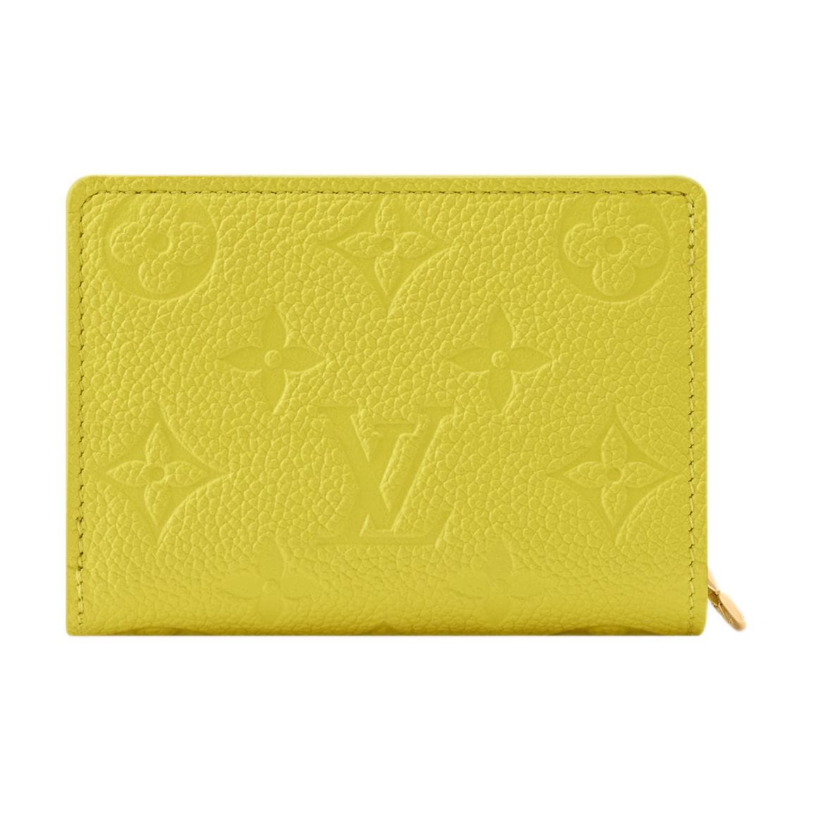 LOUIS VUITTON Portefeuille Comet Grain Cow Wallet Regular Lemon Shopping Bag Set(Basic Set+Shopping Bag)