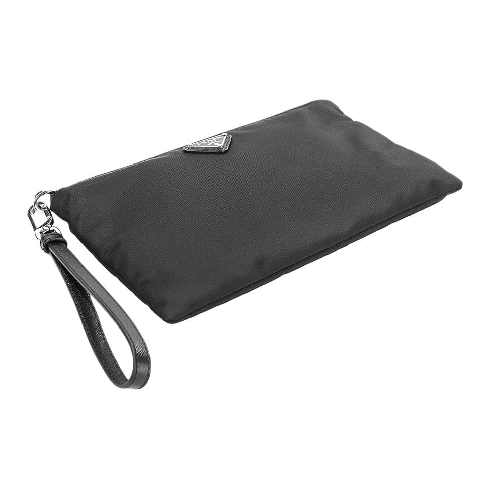 PRADA Logo Plaque Pouch