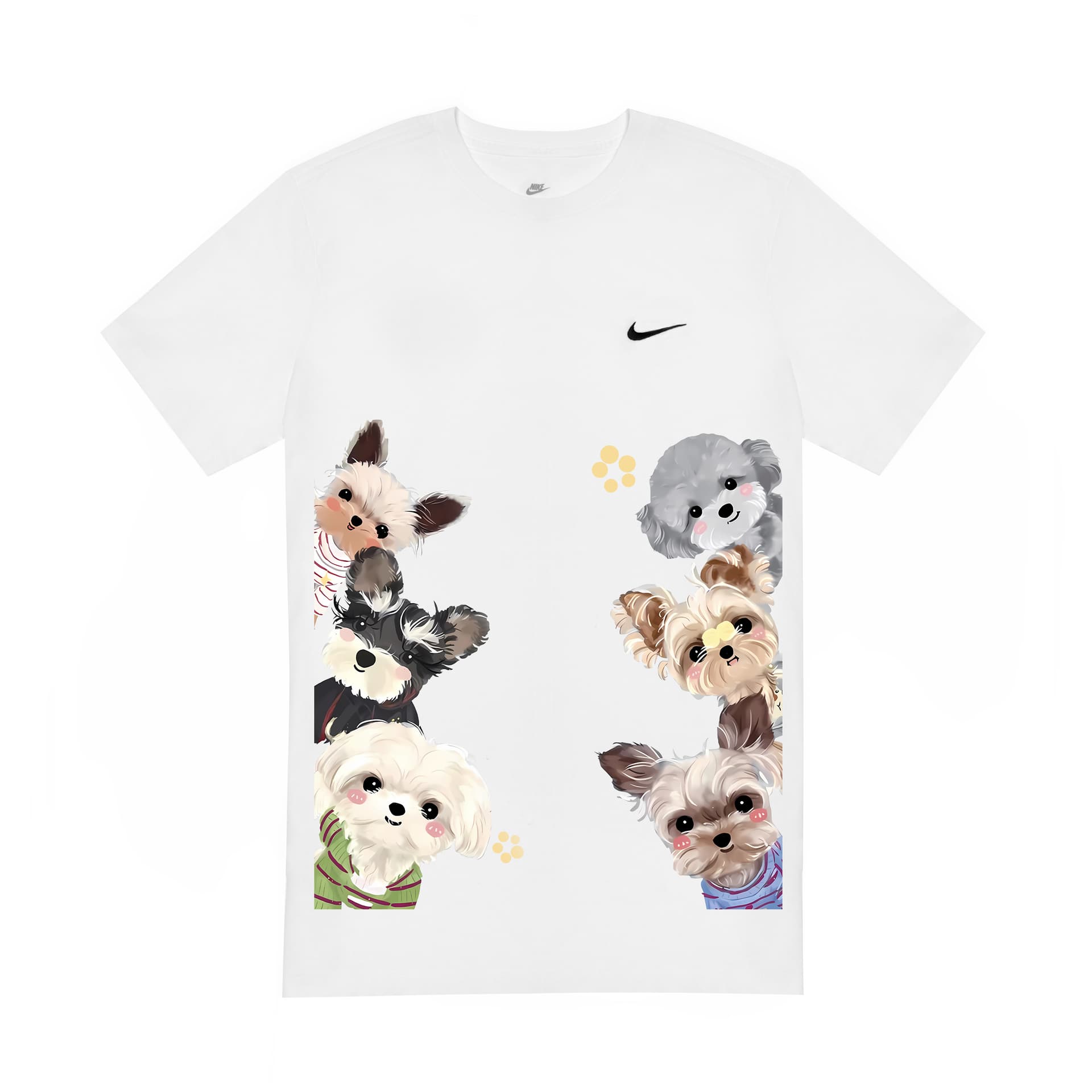 Nike Clothing TShirts White Crew Neck Moderate