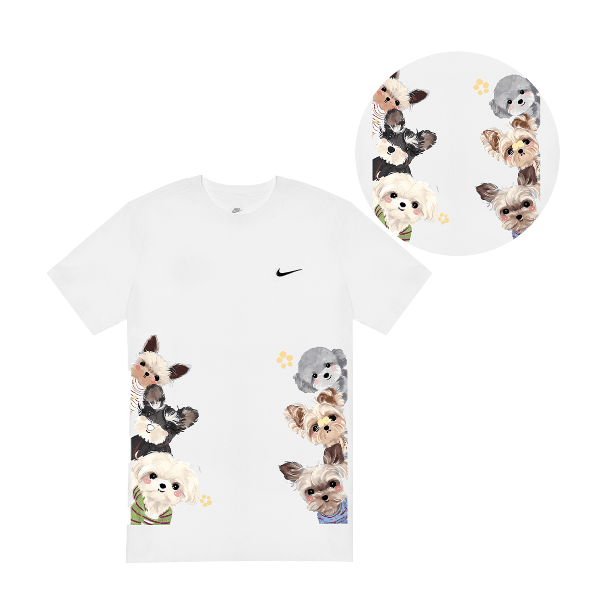 Nike Clothing TShirts White Crew Neck Moderate