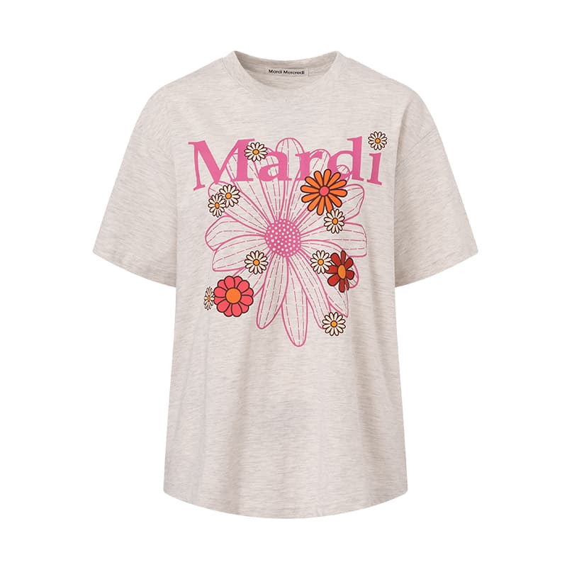 MARDI MERCREDI Les Petites Logo print T shirt