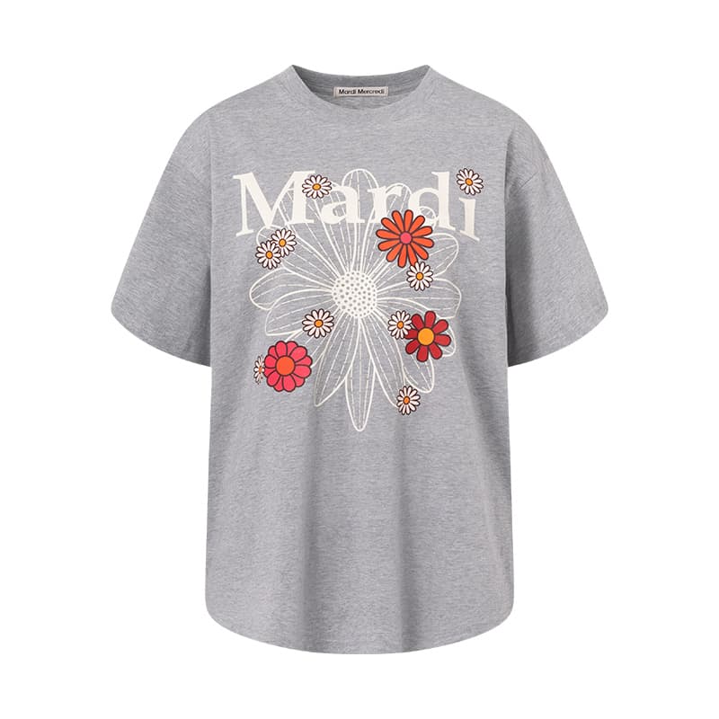 MARDI MERCREDI Les Petites Logo print T shirt
