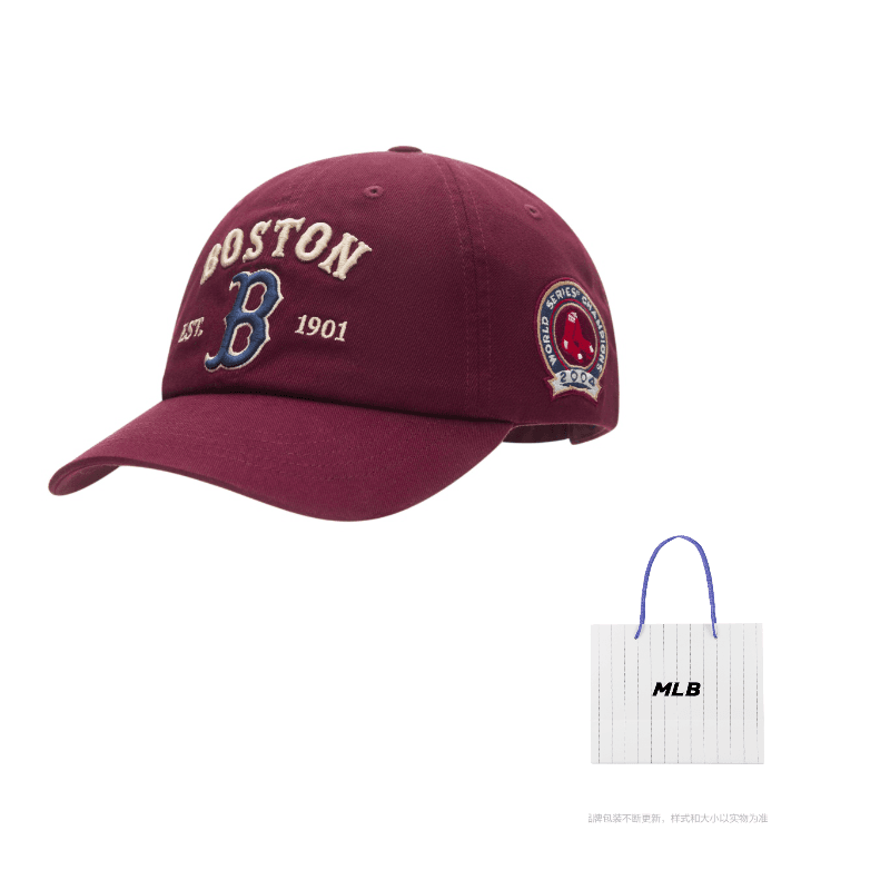 MLB Cotton Baseball Caps Red Red