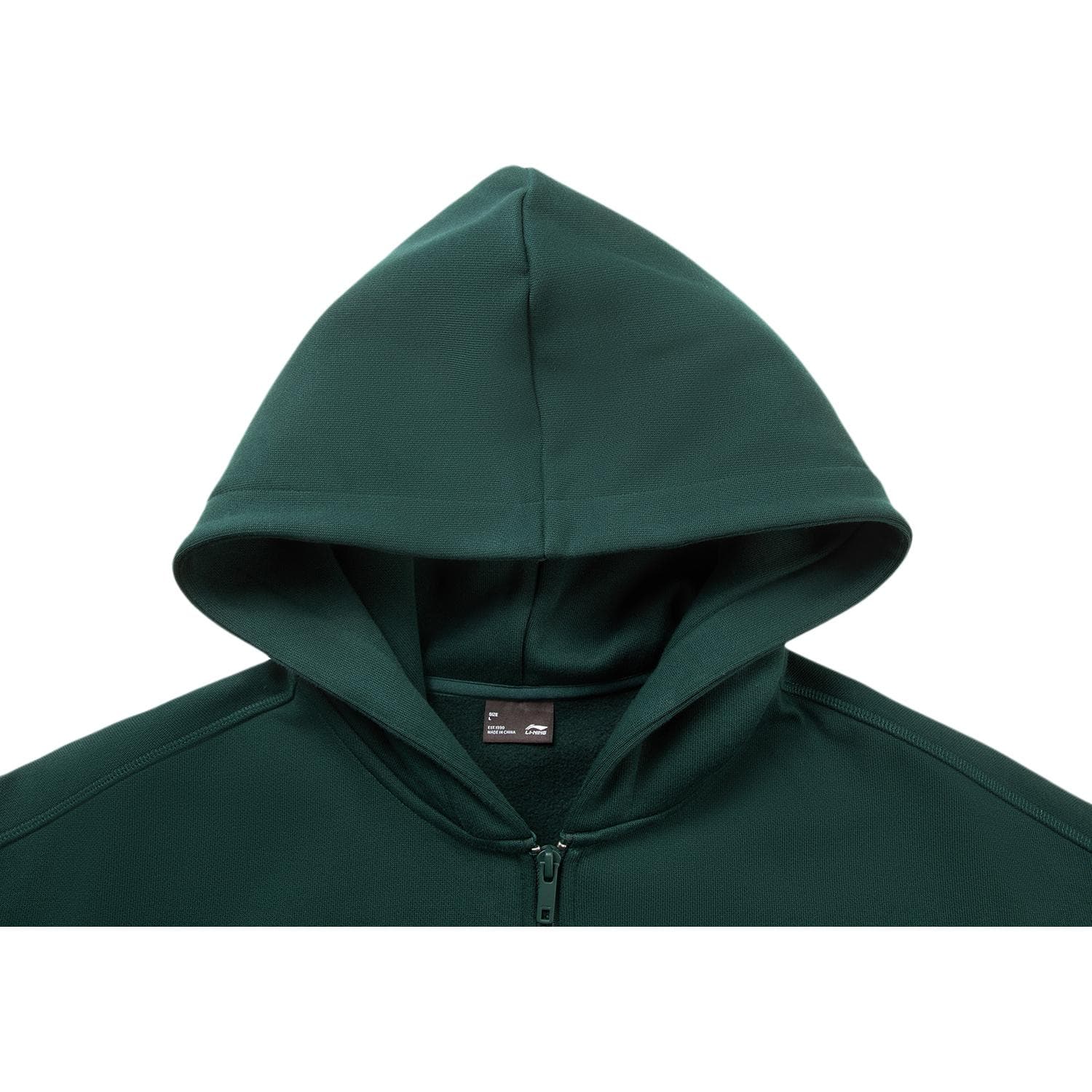 Li Ning Sports Life Collection Fleece Lined Hooded Letter Jacket