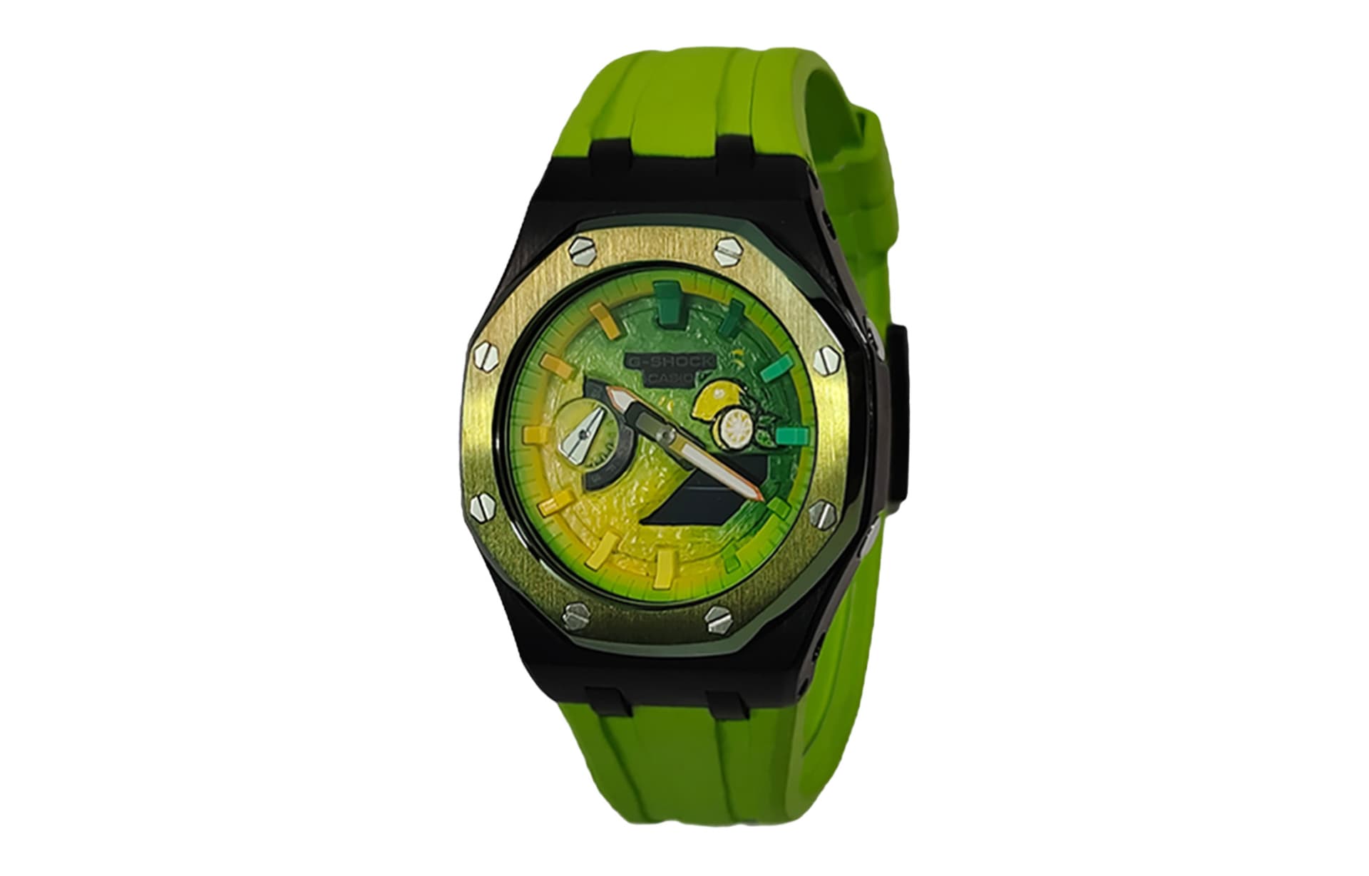 CASIO G Shock GA 2100 1AER 45mm Green Strap
