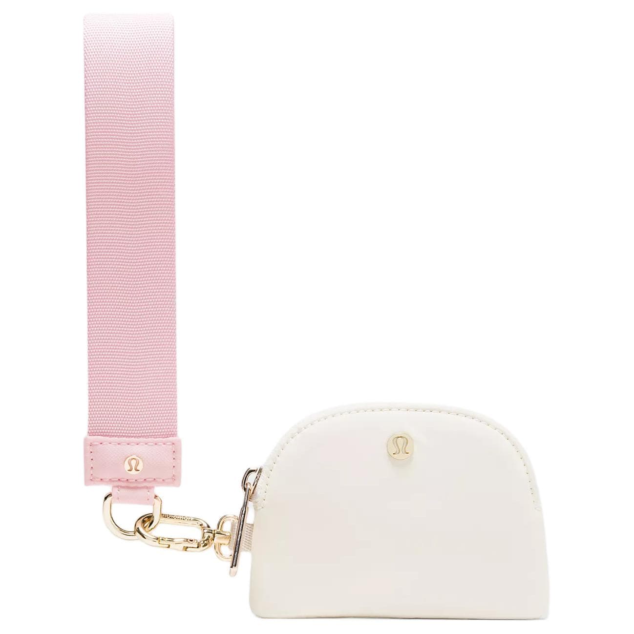 Lululemon Dual Pouch Nylon Clutch Happiness Pink & Light Ivory