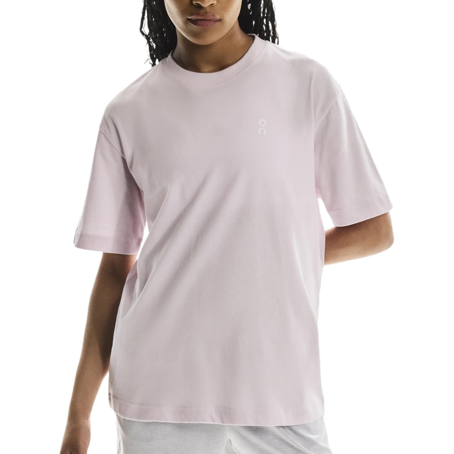On Club TShirts Orchid Purple Crew Neck Moderate Straight Fit