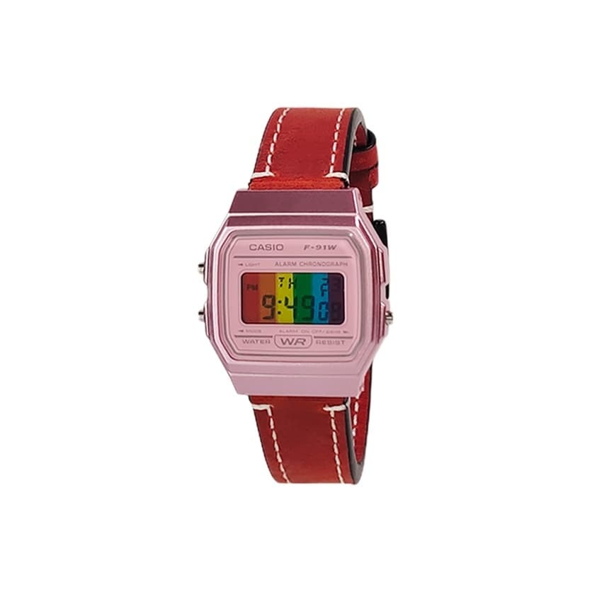 CASIO Custom Collection Quartz Movement Genuine Strap Watch Red Strap