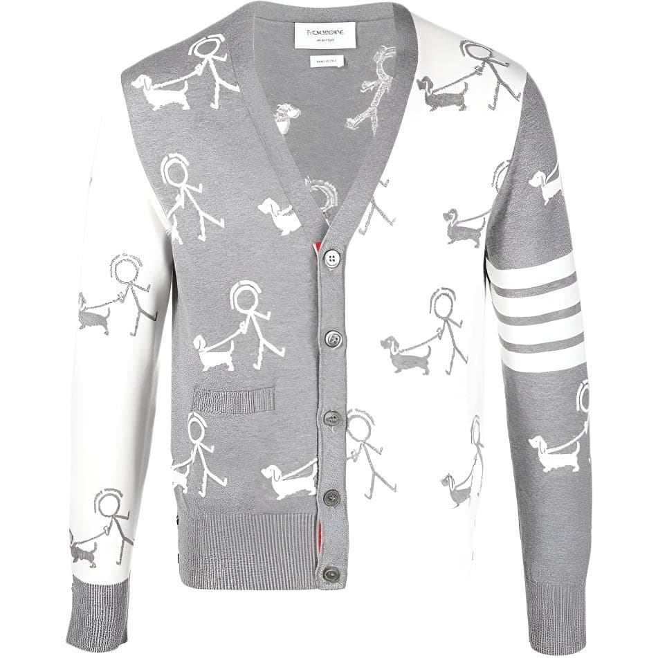 THOM BROWNE· SS22 Sweater Gray Gray