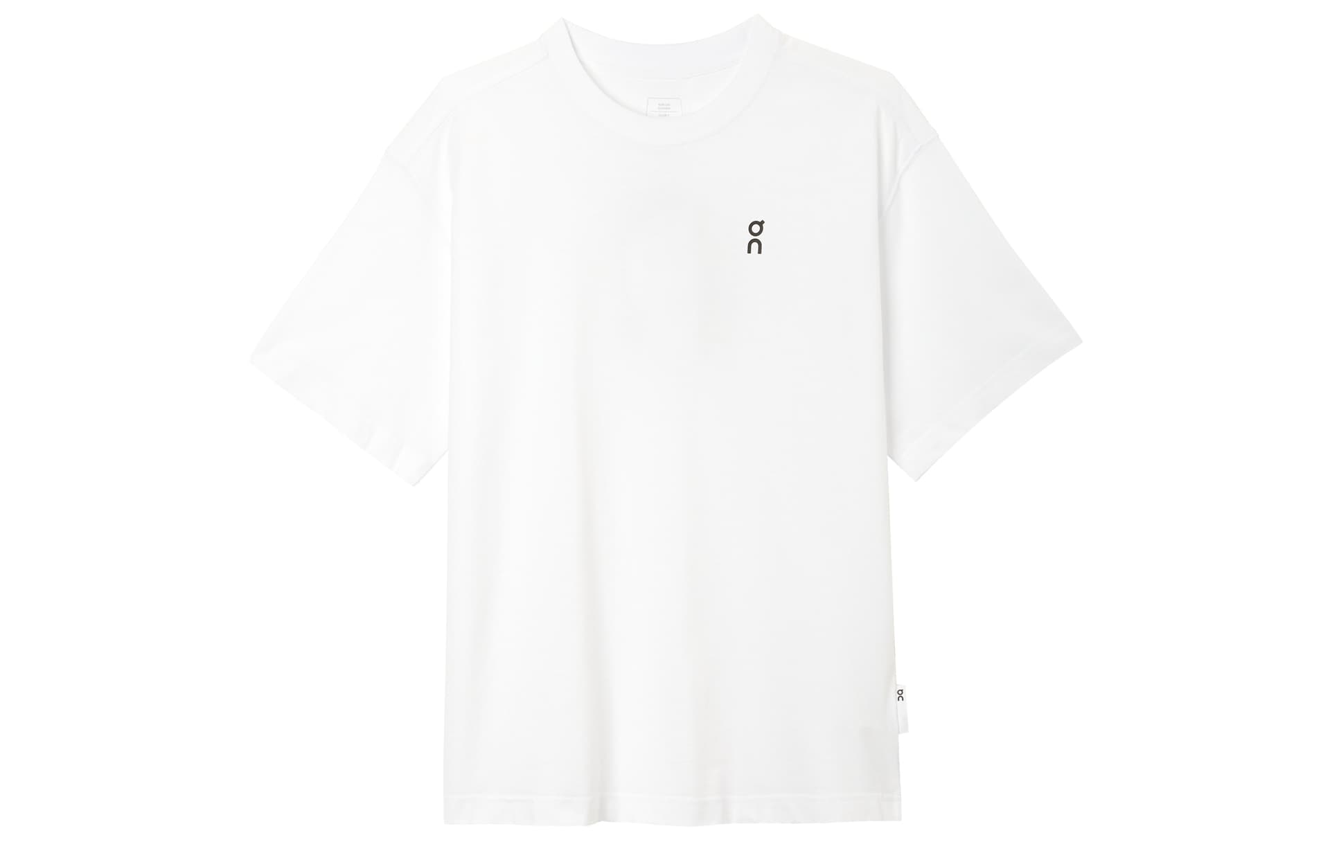 On Drop Shoulder Sleeve T Shirt White