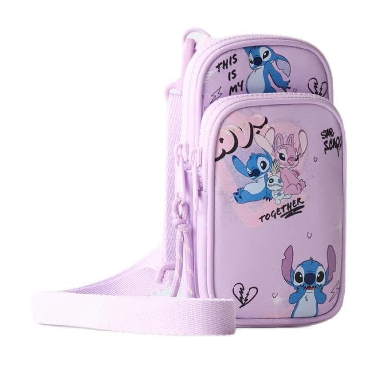ZARA Disney X Disney Collaboration Stitch Polyester Blended With Nylon Cell Phone Pouch Purple
