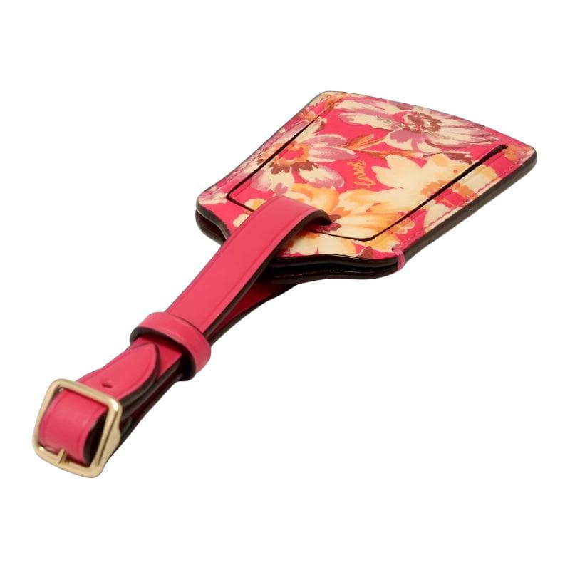 COACH Artificial Pendant Luggage Tag Red Yellow Multicolor