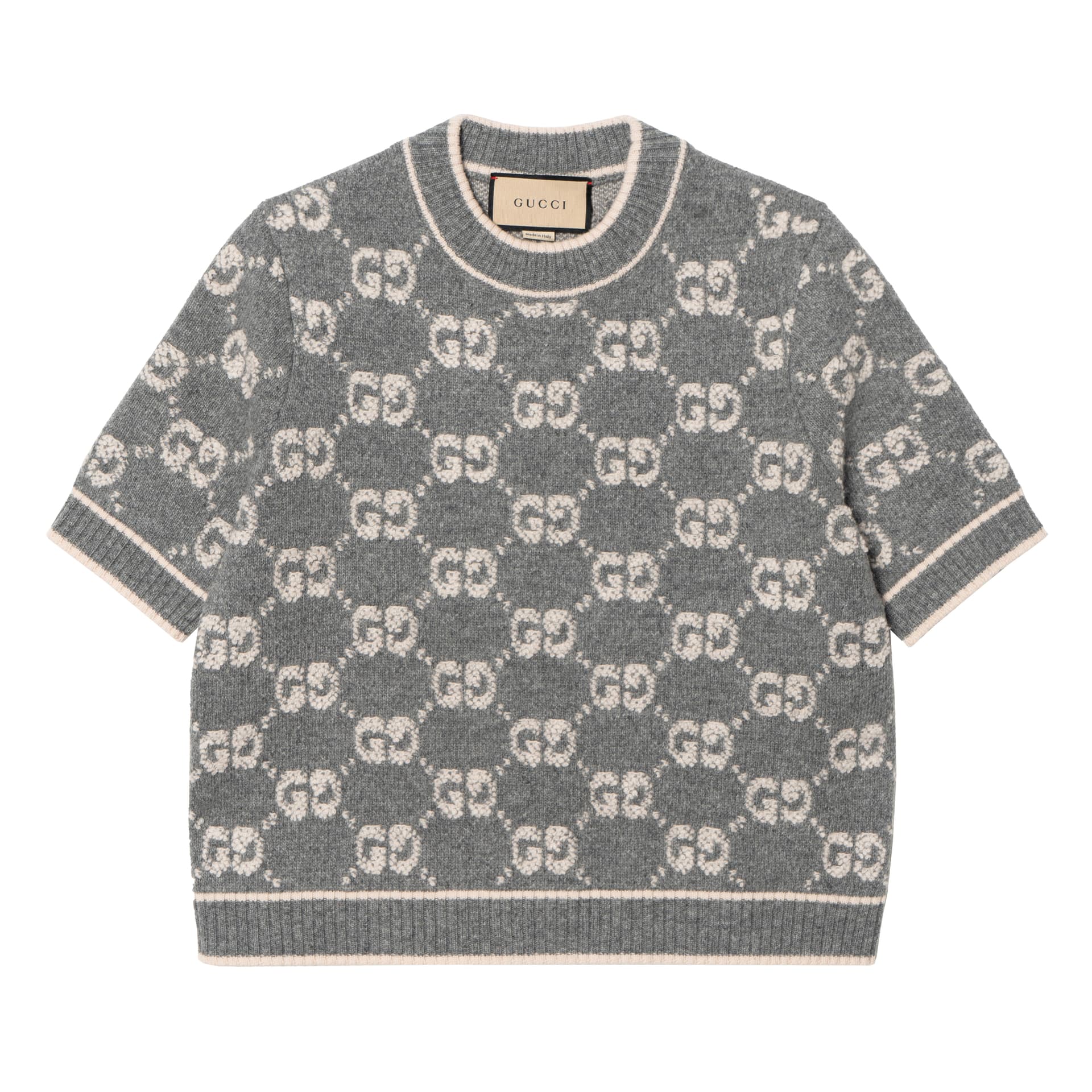 γRunwayγGG Damierjacquard wool jumper