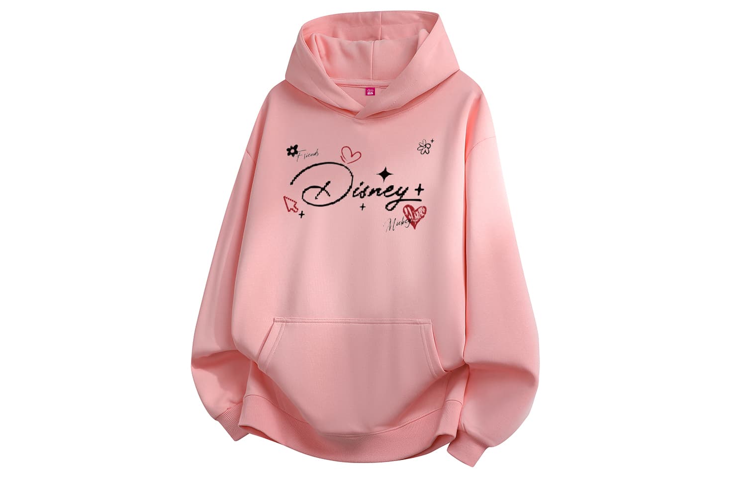 Disney Sweatshirts Hooded Moderate Regular Pink