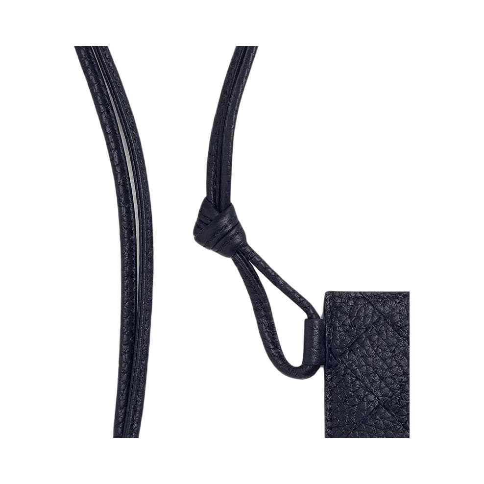 Bottega Veneta Intrecciato Calfskin Card Holder Black