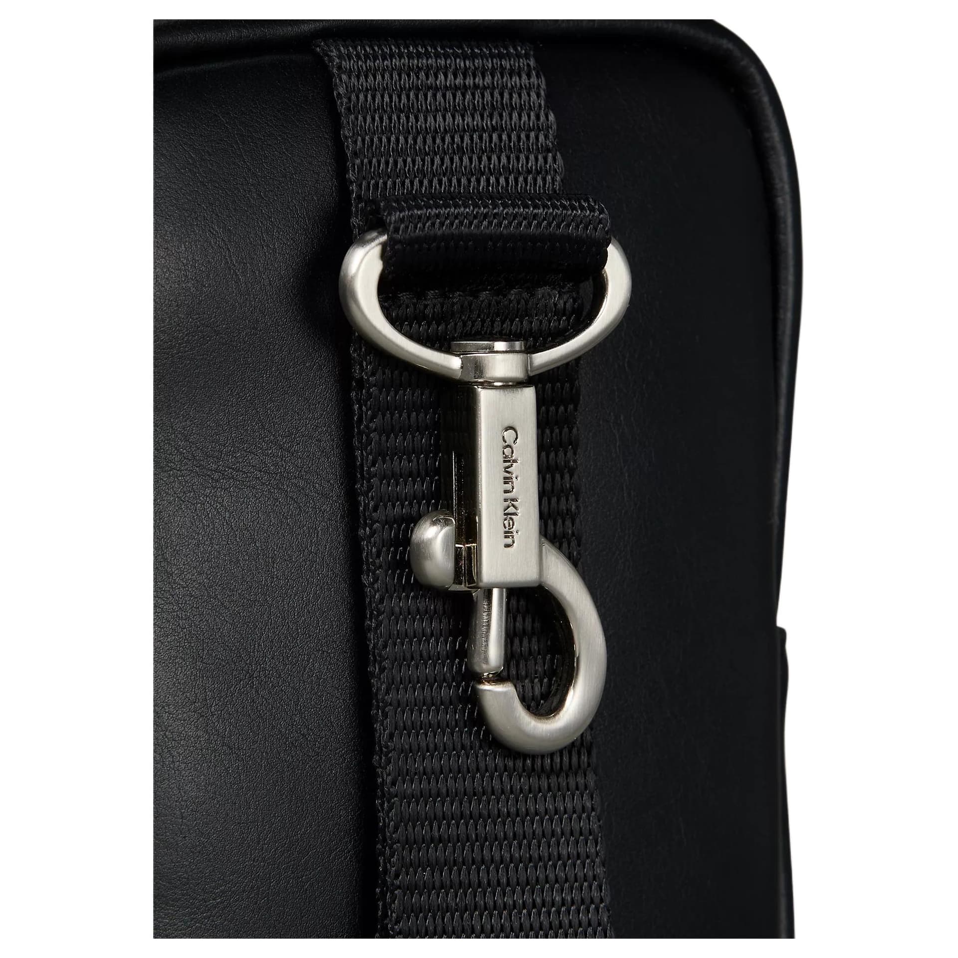 CALVIN KLEIN Polyurethane Key Pouch Mini Black
