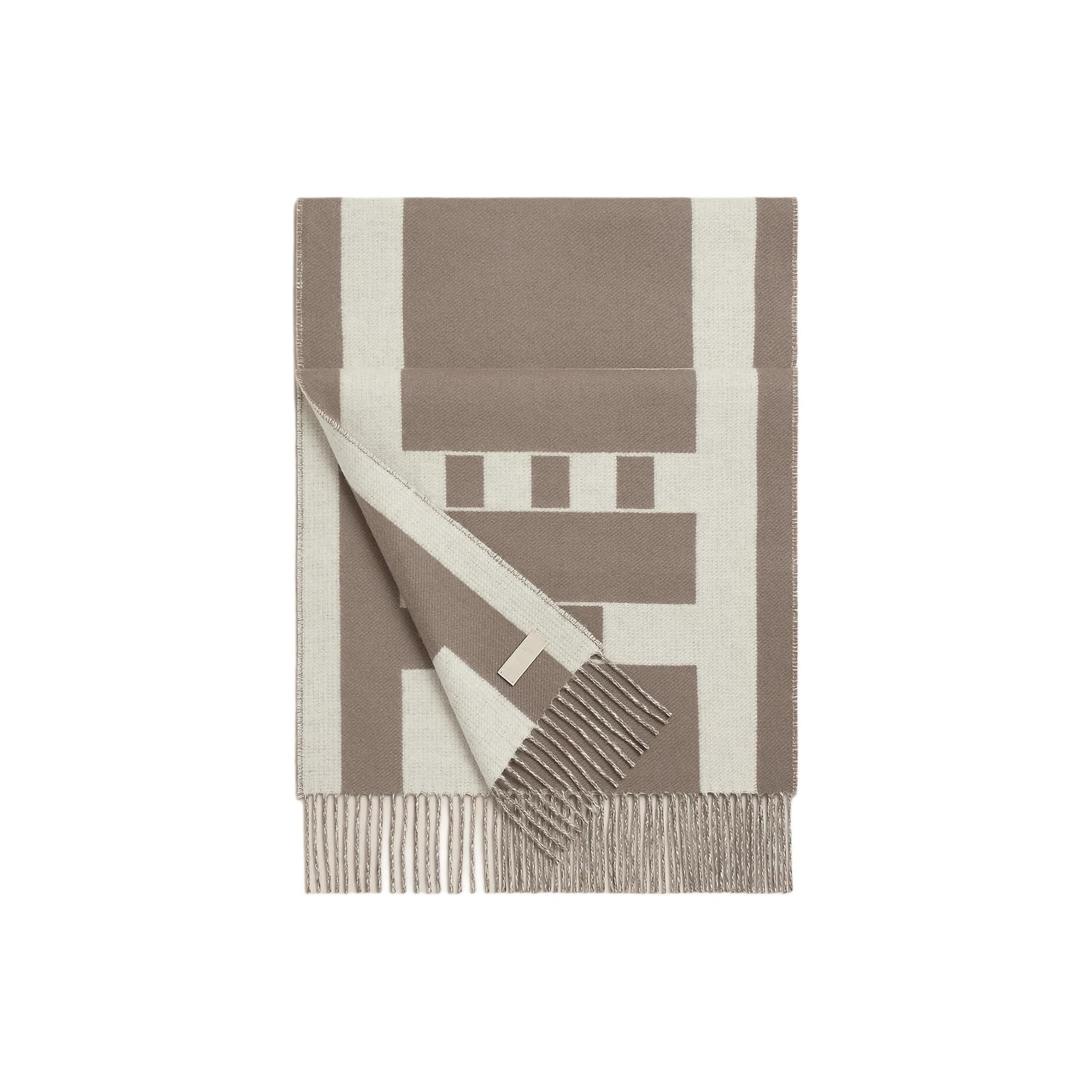 HERMES Cashmere Knit Beige/Dark Umber Beige/Dark Umber