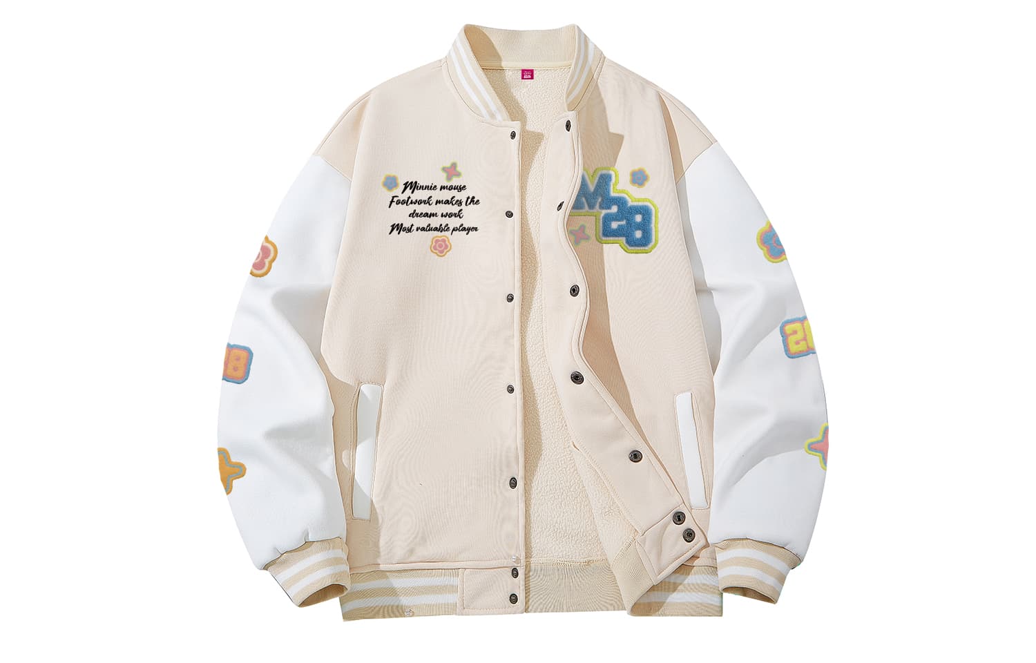 Disney Baseball Jerseys Baseball Collar Moderate Other Khaki (Thickened FleeceLined)