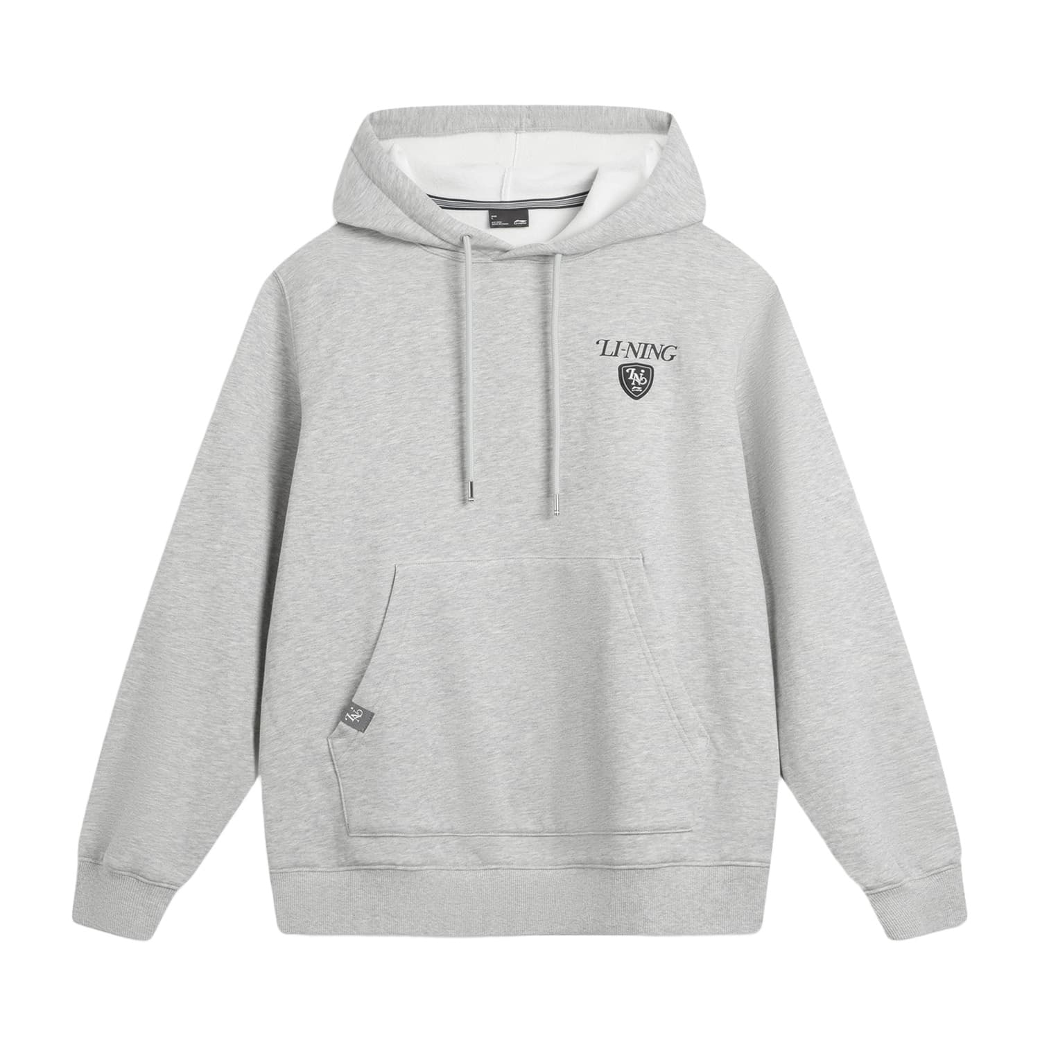 Li Ning Sports Life Collection Fleece Lined Thermal Hooded Sports Versatile Letter Sweatshirt