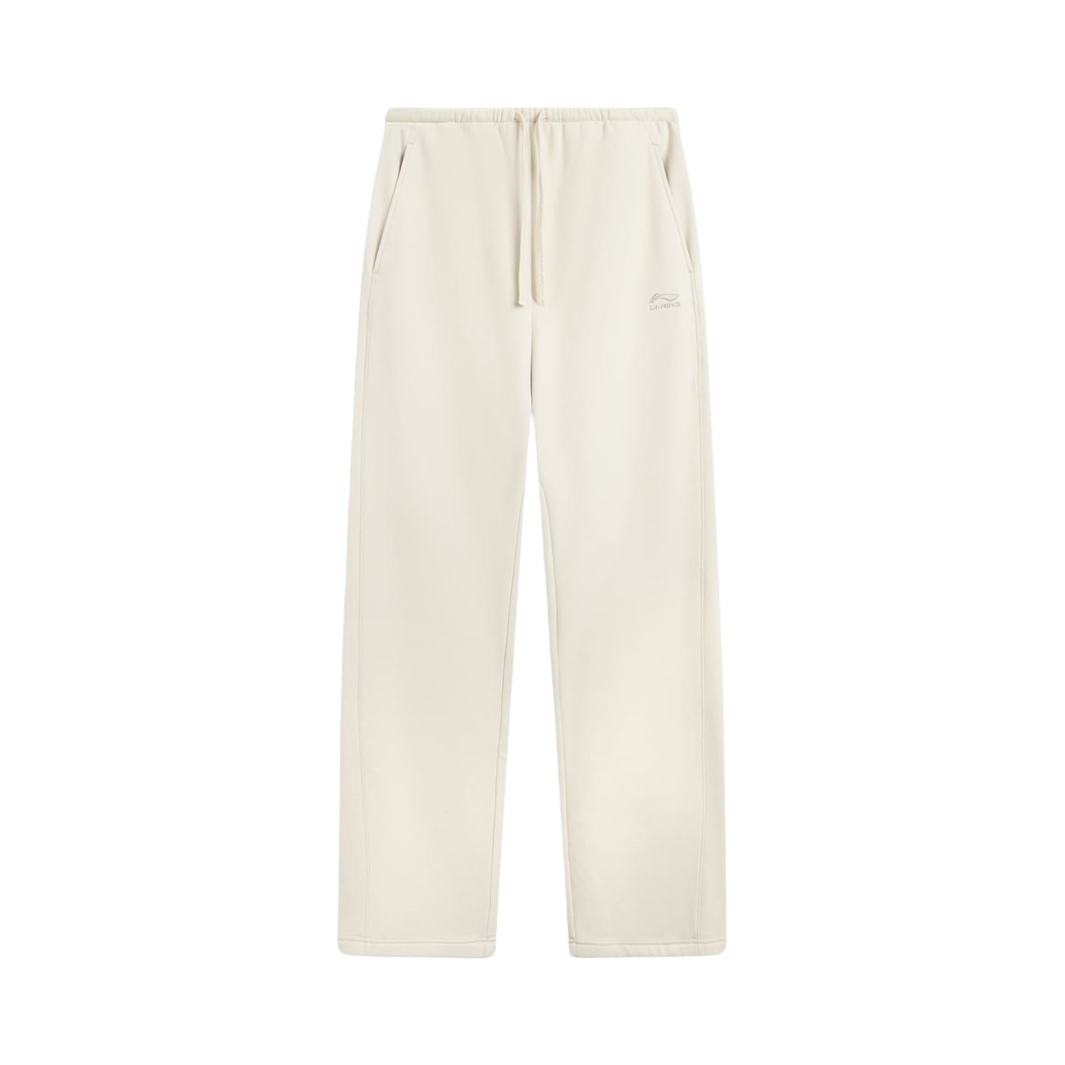 Li Ning Sports Life Collection Fleece Lined Thermal Embroidery Versatile Knitted Sweatpants