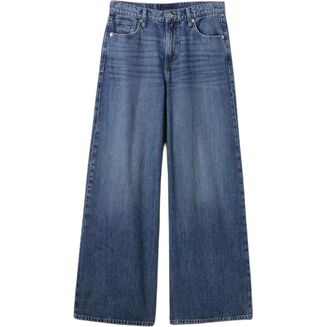 GAP Jeans Dark Color Washed Moderate Wide Leg