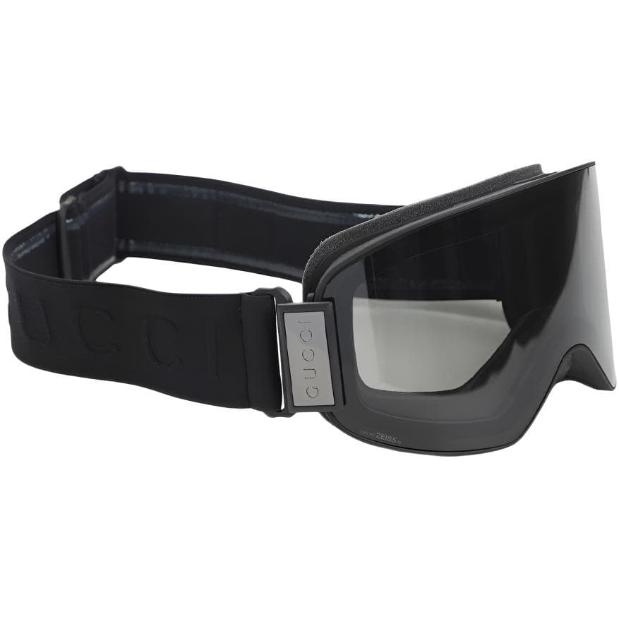GUCCI Windproof Ski Goggles Black Frame+Black Smoky Lens