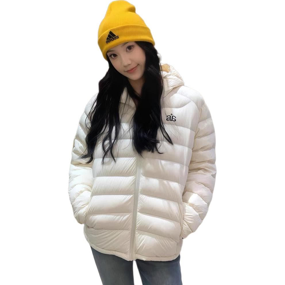 DAIERJIAREN Puffer Jackets Hooded Moderate Padded Puffer Jacket