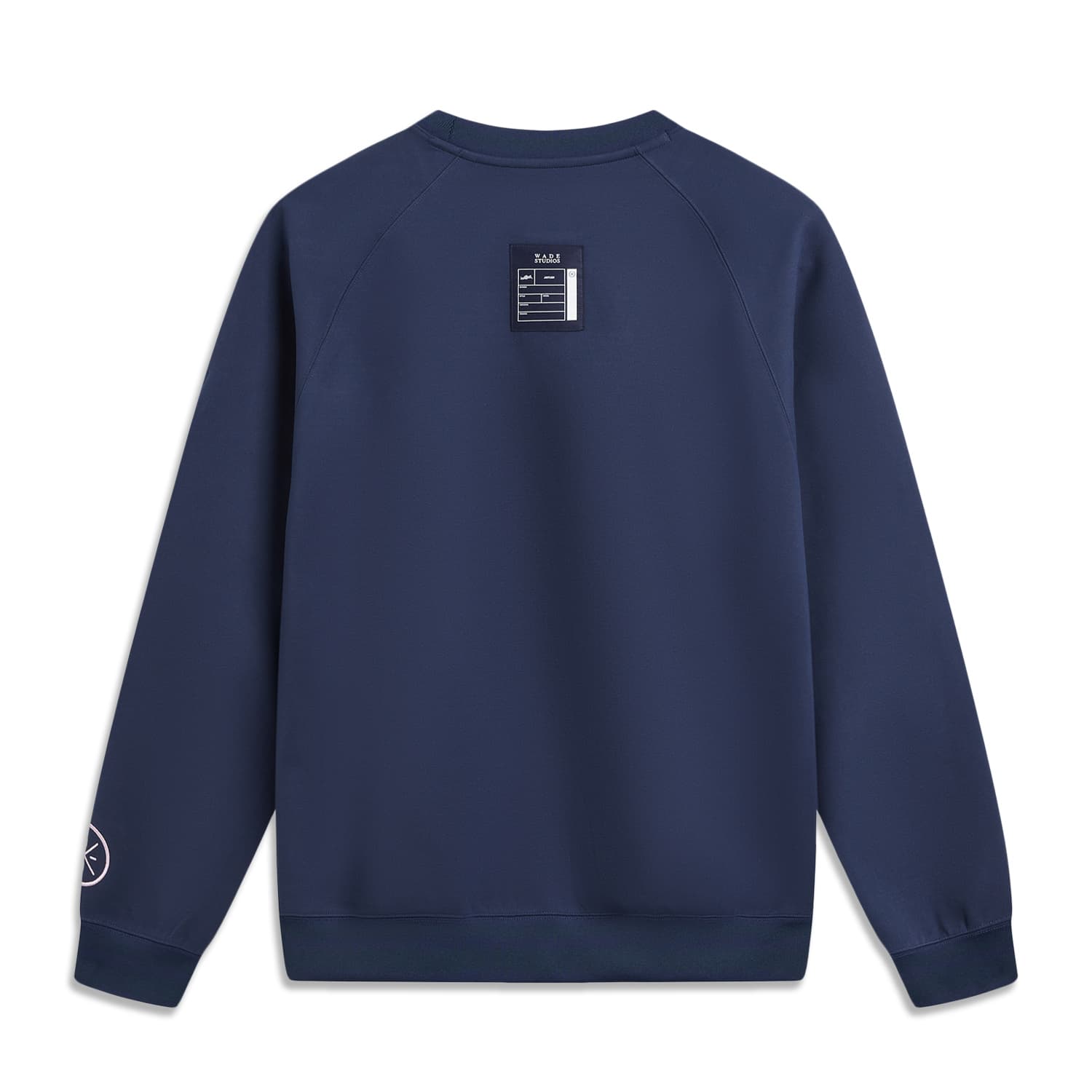 LiNing Sweatshirts Dark Ship Blue Crew Neck Moderate Straight Fit