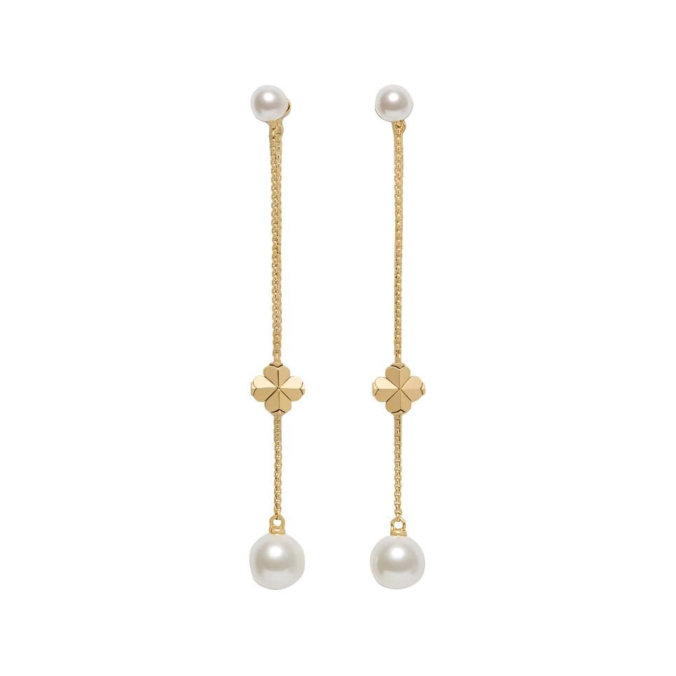 Kate Spade Pearl Drop Earrings White Gold