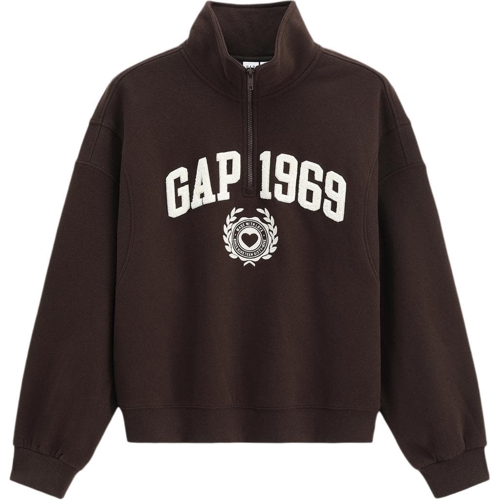 GAP Sweatshirts Stand Collar Moderate Straight Fit