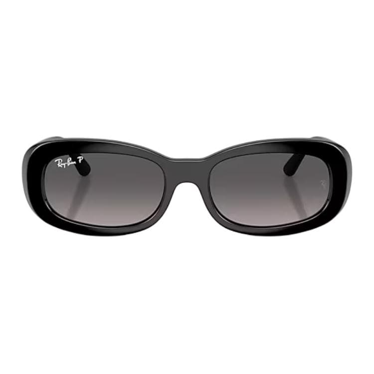 RayBan Propionate Oval Sunglasses Polished Black