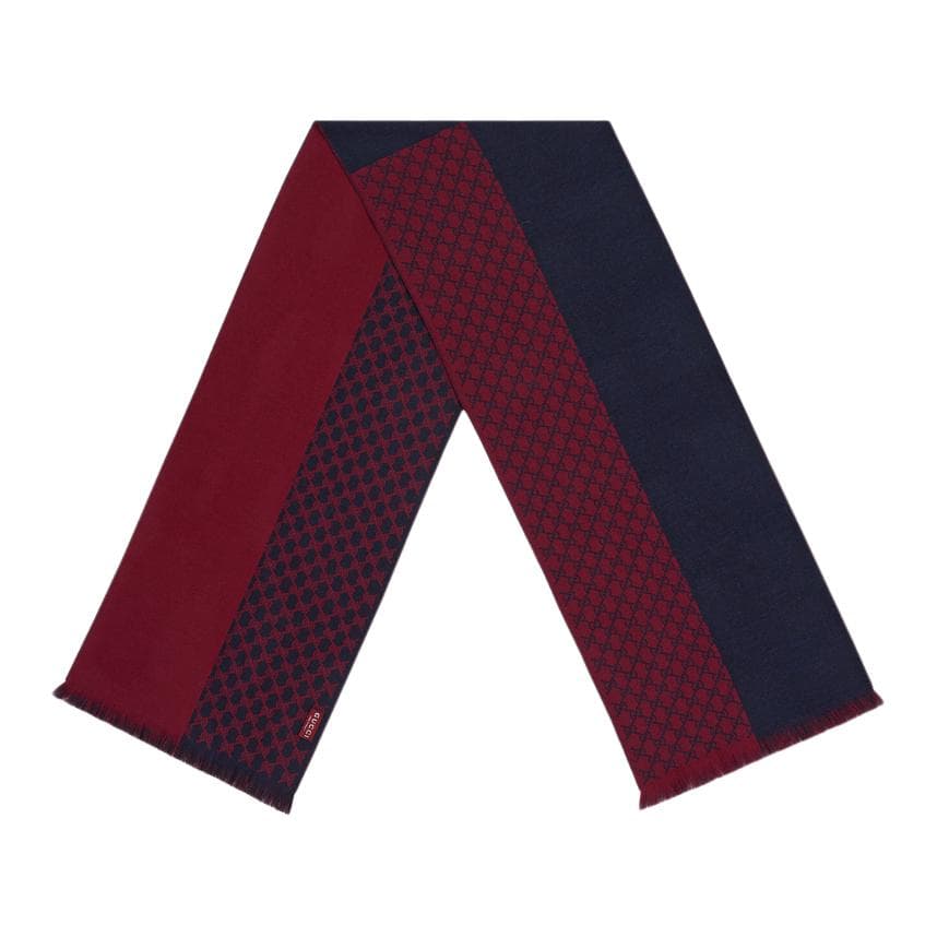 GUCCI Wool Knit Bordeaux Red/Blue