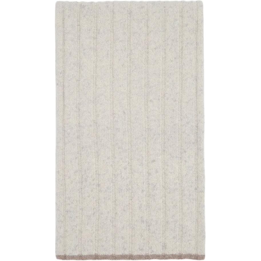 Brunello Cucinelli ribbed cashmere scarf
