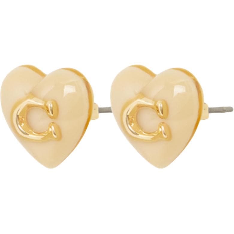 COACH Stud Earrings Gold Gold