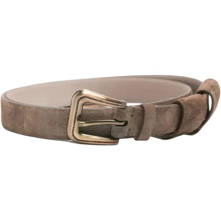 Brunello Cucinelli suede belt Brown