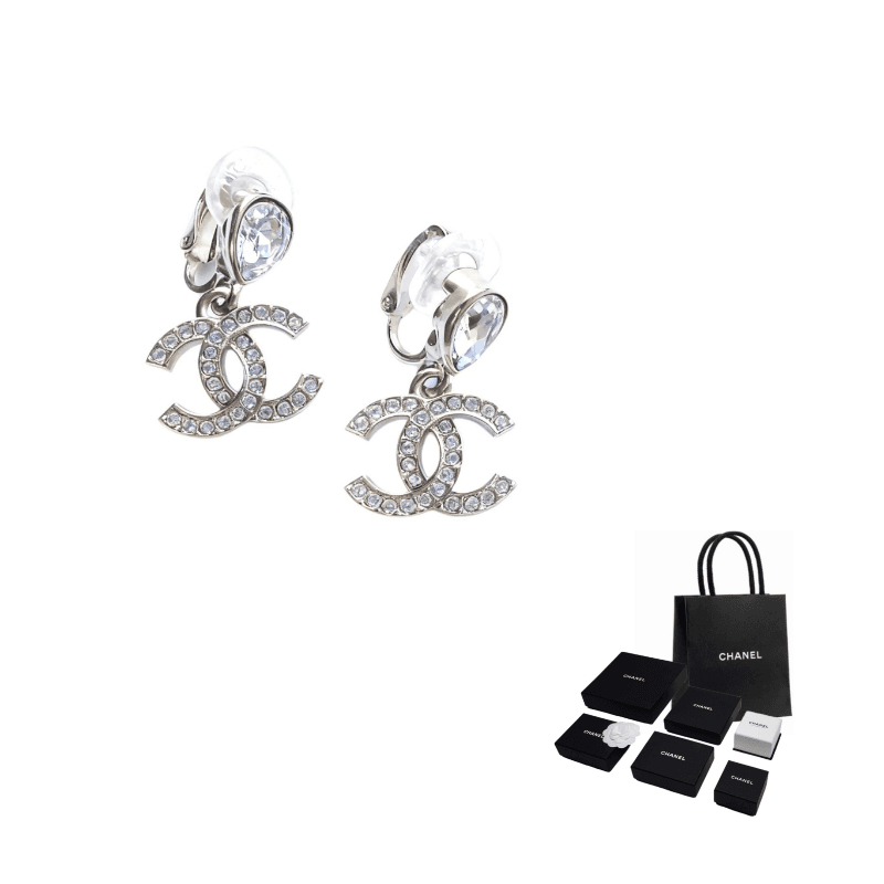 CHANEL Earrings Gold Clipon Earrings