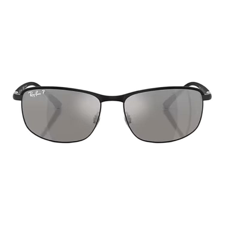RayBan Metal Irregular Shape Sunglasses Black